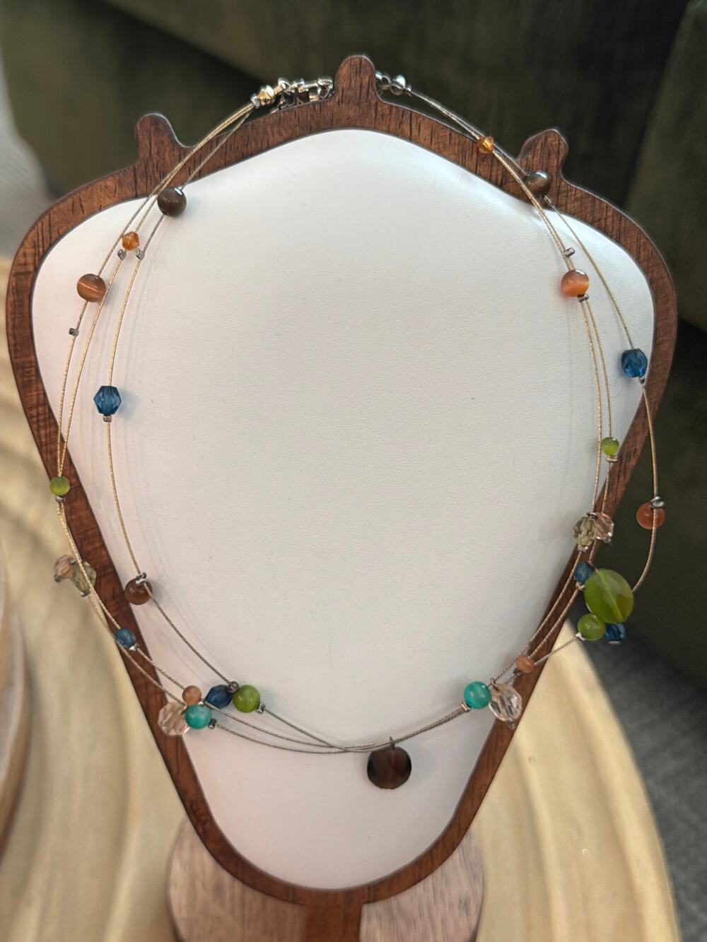 KR multi strand illusion necklace